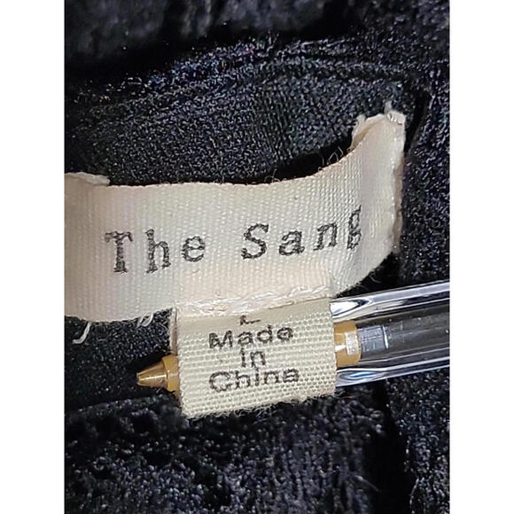 The Sang ~ Dramatic Ruffles Lace Black Size L Ladies Bodysuit Zip Back #01 - Picture 10 of 13